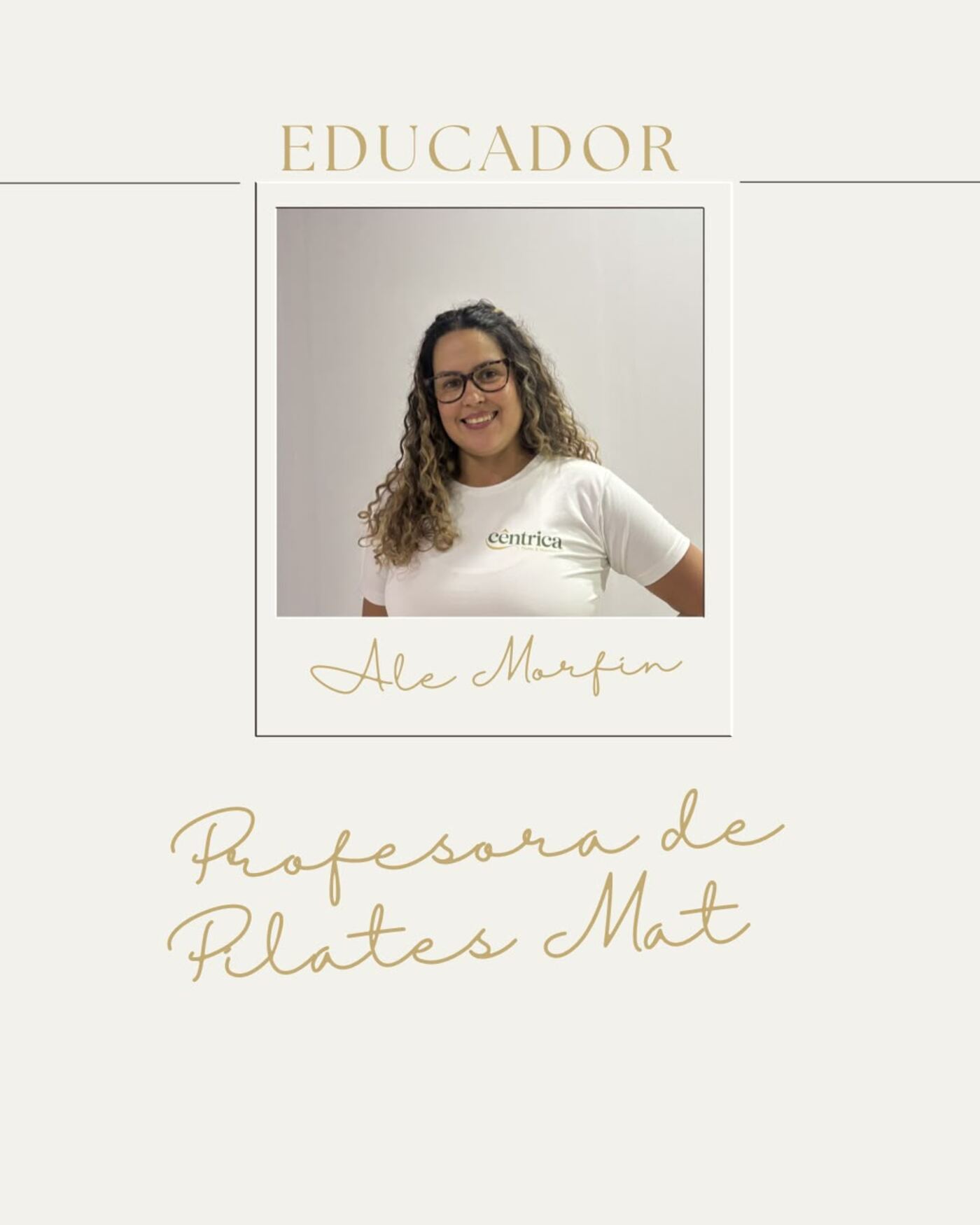 Ale Morfin, profesora de Pilates Mat